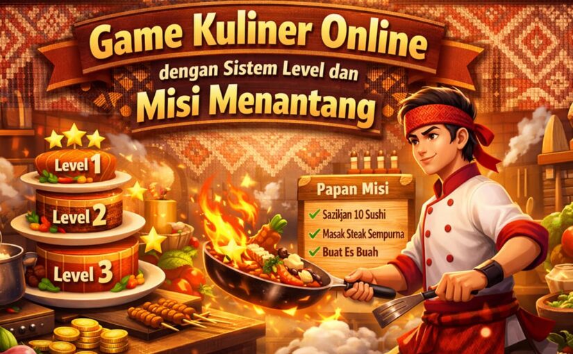 Game Kuliner Online dengan Sistem Level dan Misi Menantang
